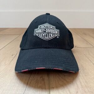 Harley Davidson Voodoo Black & White Hat Cap New Orleans French QtR USA Flag